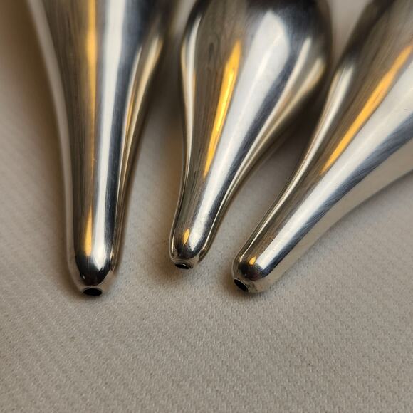 Allan Adler Sterling Silver Salt Pepper Shakers Modernist MCM Teardrop - Picture 4 of 11